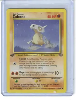POKEMON JUNGLE 1ST EDITION CUBONE COMMON # 50/64 UNPLAYED - Image 1