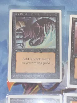 1993 - 14 MTG Unlimited Edition Common Black Cards Lot Near Mint Condition - Image 2