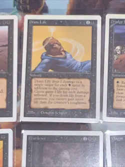 1993 - 14 MTG Unlimited Edition Common Black Cards Lot Near Mint Condition - Image 4