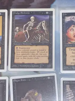 1993 - 14 MTG Unlimited Edition Common Black Cards Lot Near Mint Condition - Image 5