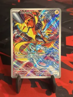 Pokemon TCG Zeraora 151/142 Stellar Crown Holo Card Illustration Rare Full Art - Image 1