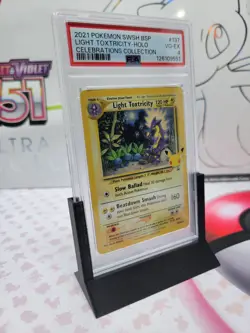 2021 Light Toxtricity SWSH137 SWSH: Sword & Shield Promo Cards Holo PSA 4 - Image 3