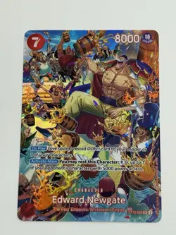 Edward Newgate SR ST15-002 SP ONE PIECE Card Royal Blood English - Image 1