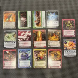 Lot Of 14 Chaotic TCG Cards Mixed Creature Location Attack 2007 2008 Bulk Rare - Image 1