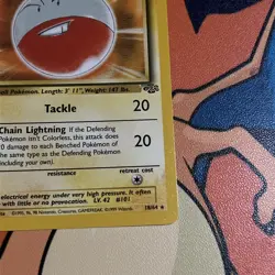 Electrode 18/64 Jungle Rare Non-Holo Vintage Pokemon TCG Card - Image 4