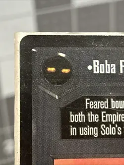 Boba Fett SWCCG Cloud City Star Wars Oversized Card Sticker Promo. Fair Condit - Image 4