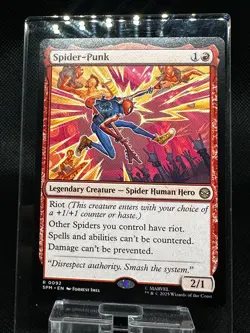 2025 Magic The Gathering Spider-Man R 0092 Spider-Punk Trading Card - Image 1