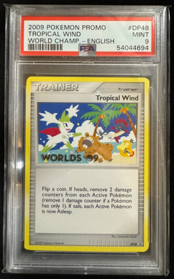 PSA 9 Tropical Wind 2009 DP48 World Championships Promo Pokemon Card Black Star - Image 1