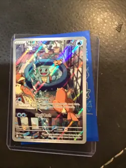 Full Art Squrtle Pokemon Card Mint Condition No Scratches Or Finger Prints Rare - Image 2