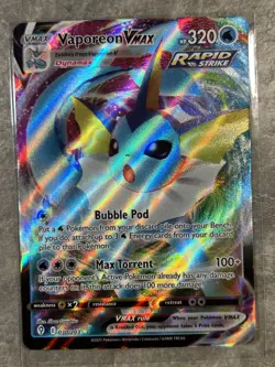 Vaporeon VMAX 030/203 Pokemon TCG Evolving Skies Holo Rare Card (Near Mint) NM 2 - Image 1