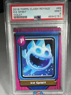 2018 Topps Clash Royale Card Violet Ice Spirit PSA 9 Low Pop Free Ship - Image 1