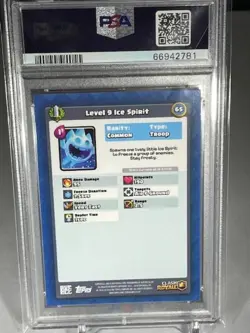 2018 Topps Clash Royale Card Violet Ice Spirit PSA 9 Low Pop Free Ship - Image 2