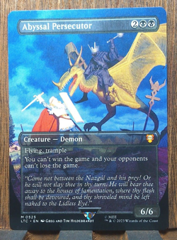 MTG🎇 - Abyssal Persecutor THE LORD OF THE RINGS Hildebrandt Ill - Pack FRESH ❤ - Image 2