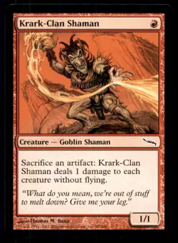 MTG Krark-Clan Shaman LP Light Play Mirrodin [3121] - Image 1