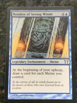 [1x] Honden Of Seeing Winds - Near Mint English - Champions of Kamigawa Mtg - Image 1