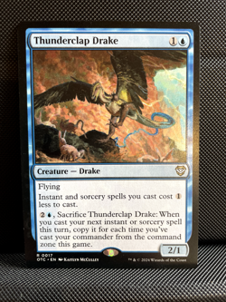 Thunderclap Drake 0017 Non Foil Rare Outlaws of Thunder Junction MTG NM - Image 1