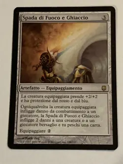mtg Spada di Fuoco e Ghiaccio, Sword of Fire and Ice, Italy, Darksteel - Image 1