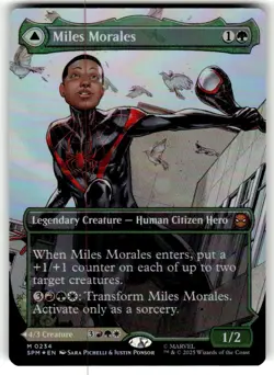 Miles Morales () (Borderless) M Marvel's Spider-Man 234 NM Foil - Image 1