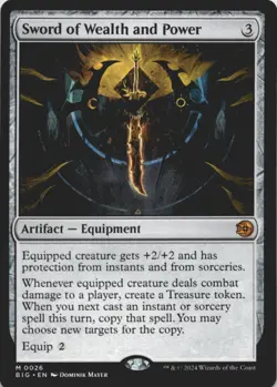 MTG Sword of Wealth and Power Normal NM Outlaws of Thunder Junction: The Big Sco - Image 1