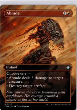 Abrade (Borderless) Foundations Regular NM U 0327 - Image 1