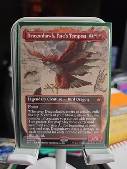 Dragonhawk, Fate's Tempest (Borderless) Bloomburrow Regular - Image 1
