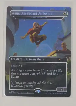 Aang, Ascendant Airbender (Rainbow Foil) 2291 Secret Lair Avatar: The Last NM/M - Image 1