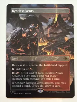 MTG The Lost Caverns of Ixalan Restless Vents Borderless Foil 0351 NM Rare - Image 1