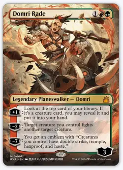 Domri Rade (Anime Borderless) (Pack Fresh) - MTG: Ravnica Remastered (RVR) - Image 1