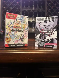 Pokemon TCG Prismatic Evolutions And White Flare Booster Bundles New Sealed - Image 1