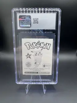 1998 Pokemon Merlin • Ash & Pikachu SPECIAL GLITTER Series 1 - (CGC) NM/MT 8 - Image 4