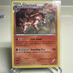 2013 Pokemon B&W Charizard-Holo LTR-Cosmos- M. Charizard #19/113 - NM - Image 1