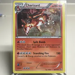 2013 Pokemon B&W Charizard-Holo LTR-Cosmos- M. Charizard #19/113 - NM - Image 2
