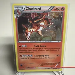 2013 Pokemon B&W Charizard-Holo LTR-Cosmos- M. Charizard #19/113 - NM - Image 5