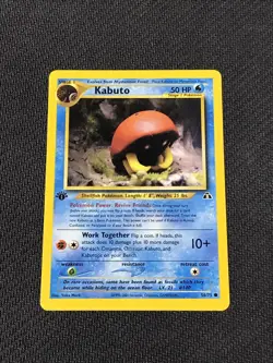 Pokemon Neo Discovery "Kabuto" 56/75 / 1st Edition Common / Moderately Played - Image 1