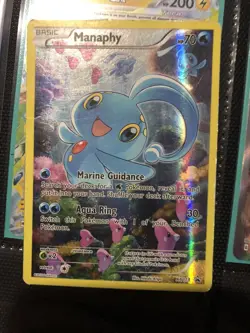 Pokemon Manaphy Full Art Holo Black Star Promo Mythical Collection XY113 MP - Image 1