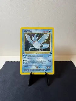 Pokemon TCG: 1999 Fossil 1st Edition Articuno 2/62 Holo Rare NM - Image 2