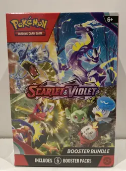 Pokemon TCG Scarlet & Violet Base Set Booster Bundle Box - 6 Packs New Sealed 820650853371 - Image 1