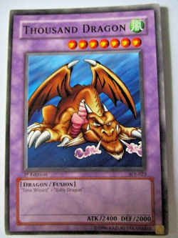 Yugioh! Thousand Dragon Sdj-023 1st Ed Common Moderate Play!! - Image 1