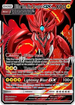 Slier the sky Dragon GX HPX00 Metal POKEMON collectible Card Gift display! - Image 1