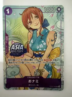 One Piece TCG - Asia Stamp Promo Cards - Nami, Luffy , Zoro (Treasure Chest V1) - Image 2