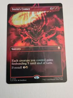 Sozin's Comet (0332) - Foil - Borderless M MTG Avatar: The Last Airbender NM - Image 1