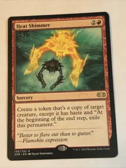 Heat Shimmer X1 Double Masters NM Condition See Pics Front Back Mtg - Image 1