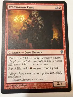 MTG - TREASONOUS OGRE - UNCOMMON - LP/NM - CONSPIRACY - Image 1