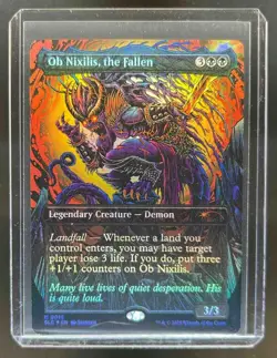 2025 Magic MTG Secret Lair Encyclopedia Ob Nixilis The Fallen Foil #0015 - Image 1