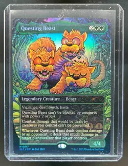 2025 Magic MTG Secret Lair Encyclopedia Questing Beast Foil #0017 - Image 1