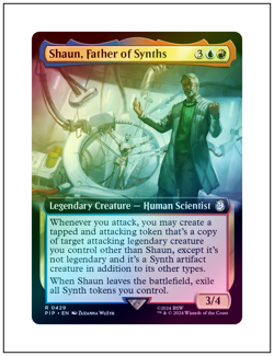 1x Shaun, Father of Synths, Extended Art Foil, Magic MTG NM - Image 1