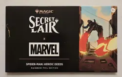 MTG Secret Lair x Marvel's Spider-Man: Heroic Deeds Rainbow Foil Edition - Image 1