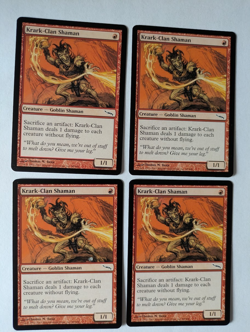 4 Klark-Clan Shaman Mirrodin MTG NM Free shipping with tracking - Image 1