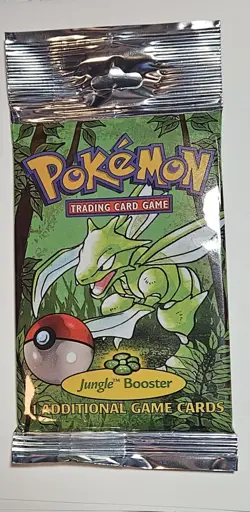 Pokemon 1999 Jungle Booster Pack Scyther WOTC Factory Sealed (21.13g) +/- .04 - Image 1