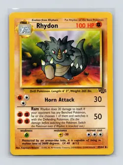 Pokemon TCG Rhydon 45/64 Jungle Unlimited MP - Image 1